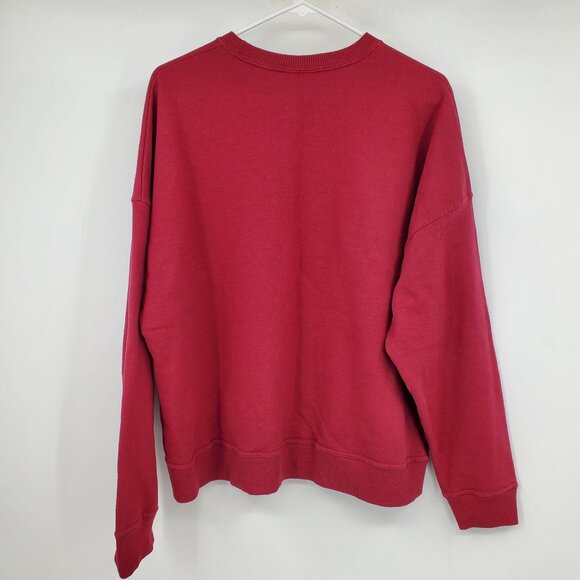 Champion Maroon Women's Long Sleeved Pullover Crewneck Sweater Size XL - Picture 2 of 10